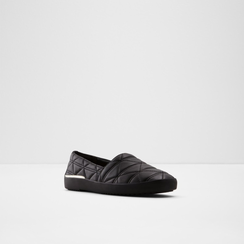Fashion Aldo Quilten Slip On Black