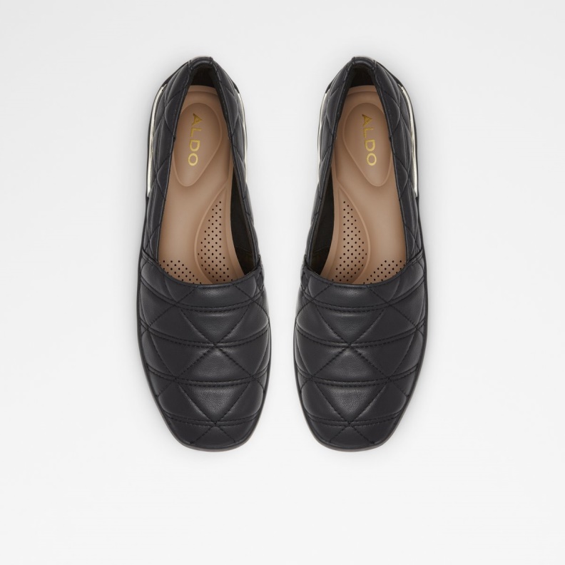 Fashion Aldo Quilten Slip On Black