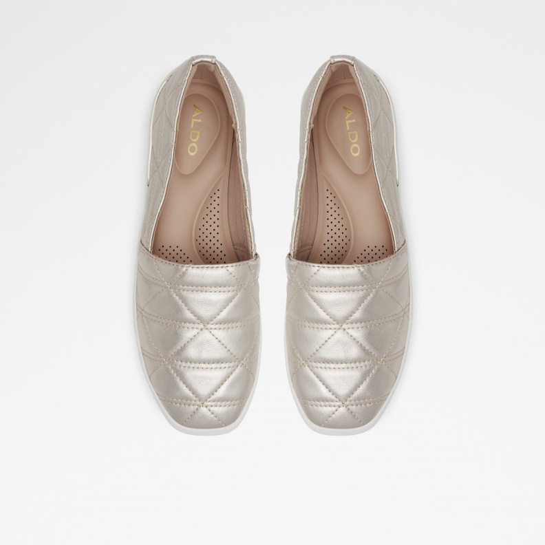 Fashion Silver Quilten Slip On Aldo