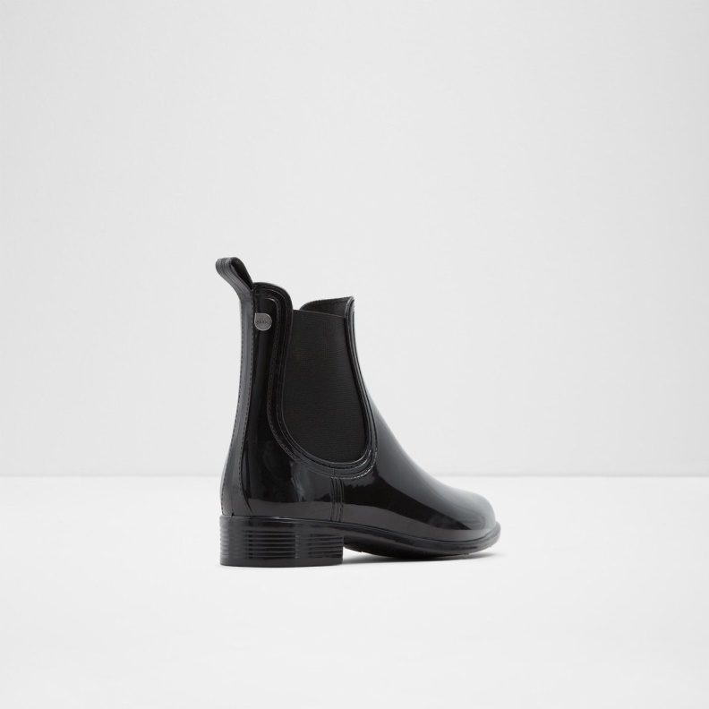 Rain Chelsea Rain Boot Fashion Black Synthetic Shiny Aldo