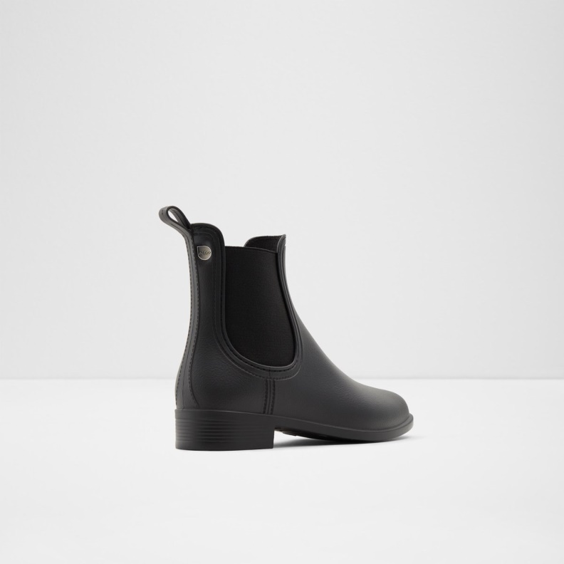 Black Synthetic Rubber Aldo Fashion Rain Chelsea Rain Boot