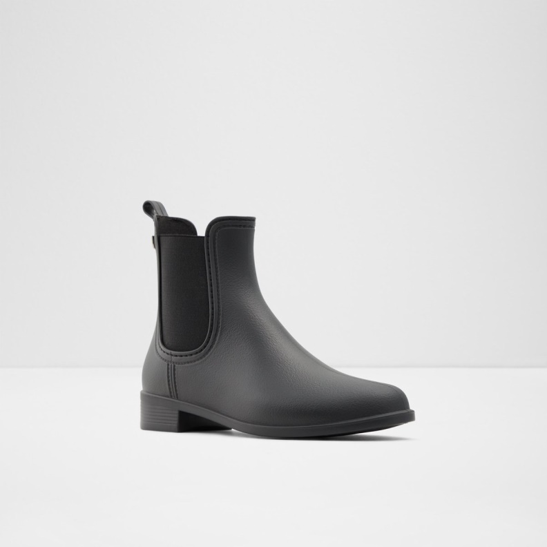 Black Synthetic Rubber Aldo Fashion Rain Chelsea Rain Boot