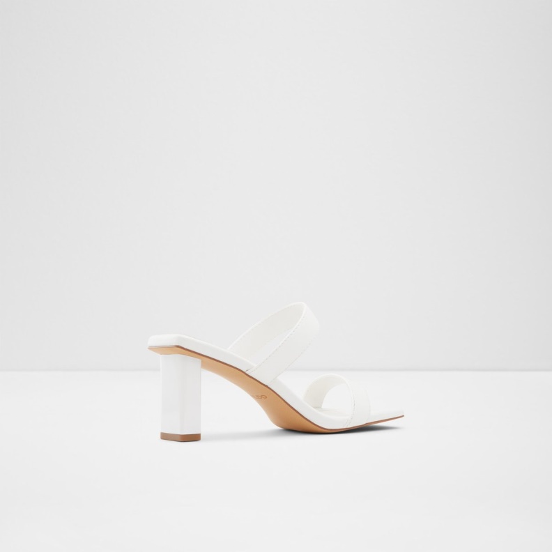 White Ranalassi Heeled Mule Cup Sole Fashion Aldo