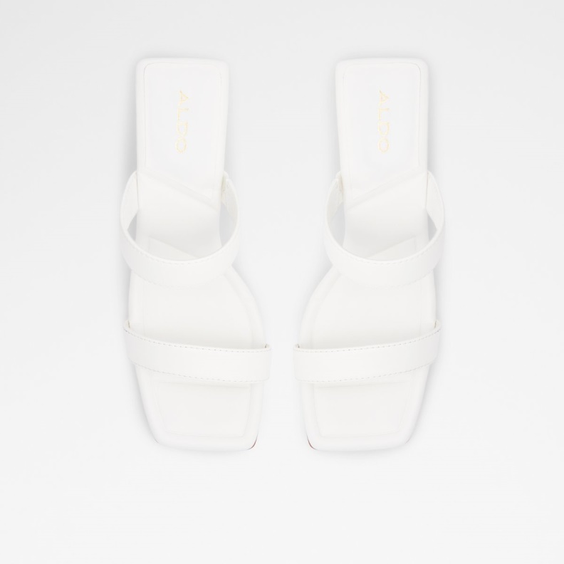 White Ranalassi Heeled Mule Cup Sole Fashion Aldo