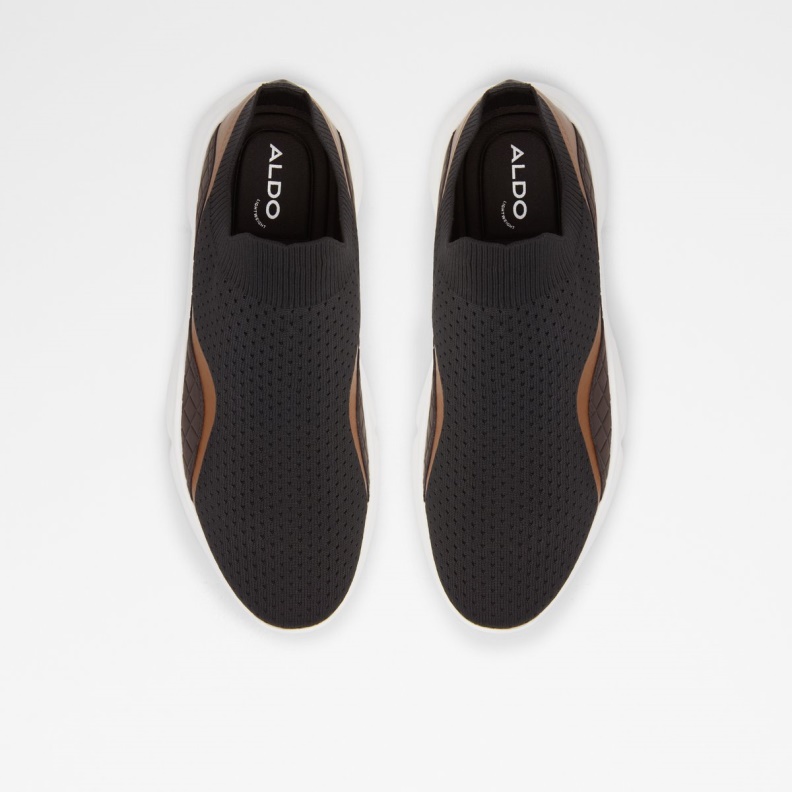 Black Textile Knit Ranga Jogger Sole Sneaker Fashion Aldo