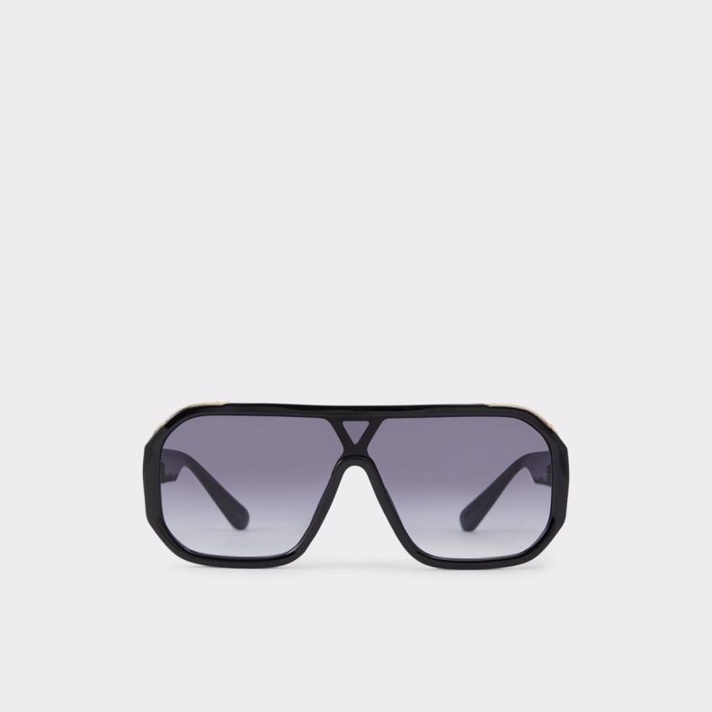 Fashion Black-Gold Multi Sold Out Rawien Aviator Sunglasses Aldo