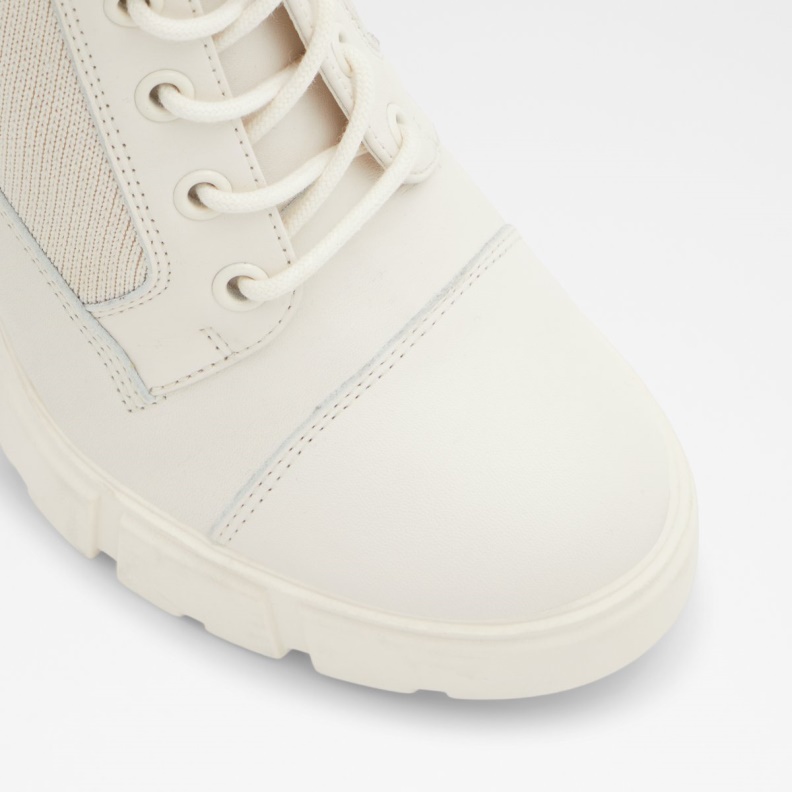 Rebel Combat Boots Lug Sole Aldo Fashion White