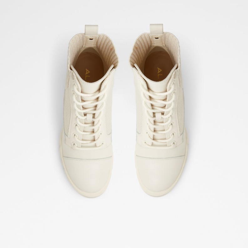 Rebel Combat Boots Lug Sole Aldo Fashion White