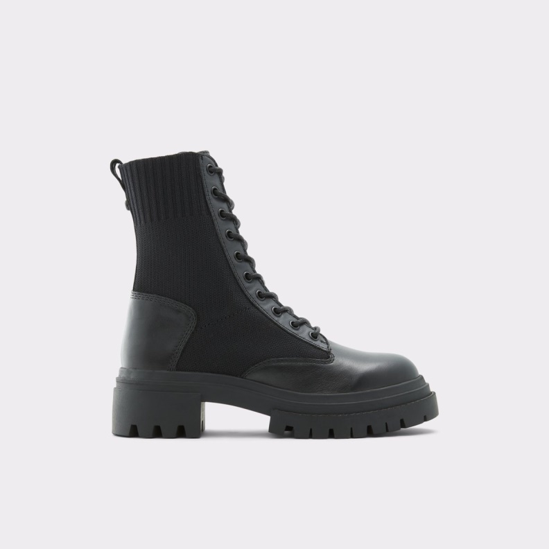 Reflow Combat Boots Lug Sole Aldo Fashion Black