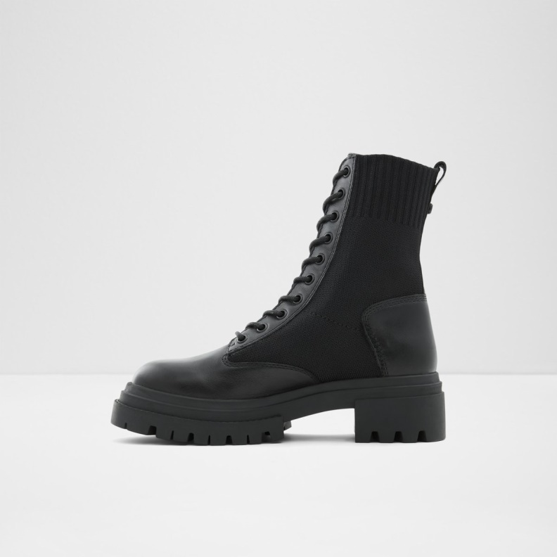 Reflow Combat Boots Lug Sole Aldo Fashion Black