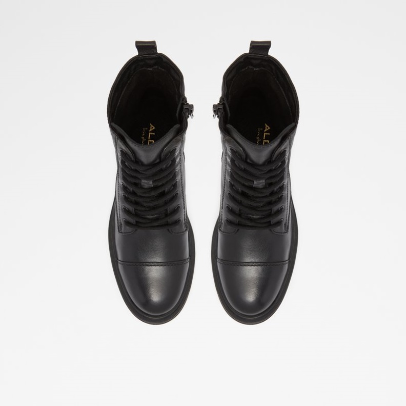 Aldo Fashion Reilly Schwarzes Leder Glatt