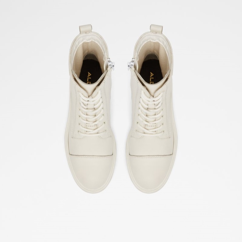 Fashion Aldo Weißes Leder Glatt Reilly