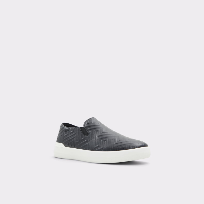 New Arrival Reo Slip-On Sneaker Cup Sole Black Synthetic Embossed Aldo Fashion