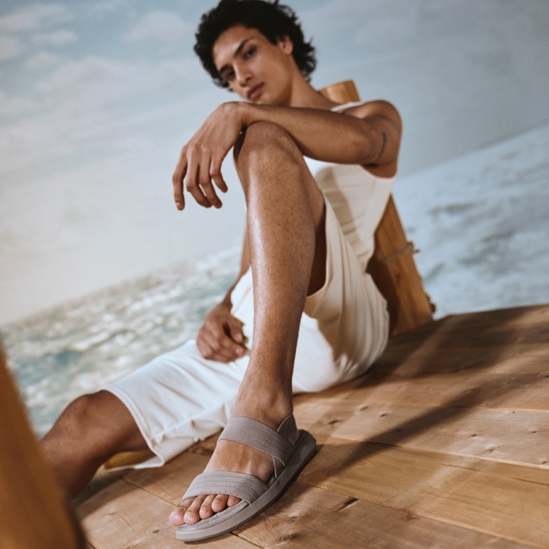 Fashion Aldo Brown Reposa Sling Back Flat Sandal