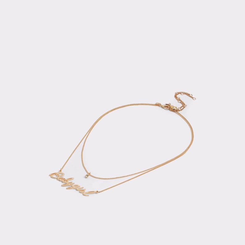 Rhirania Necklace Fashion Aldo Gold-Clear Multi
