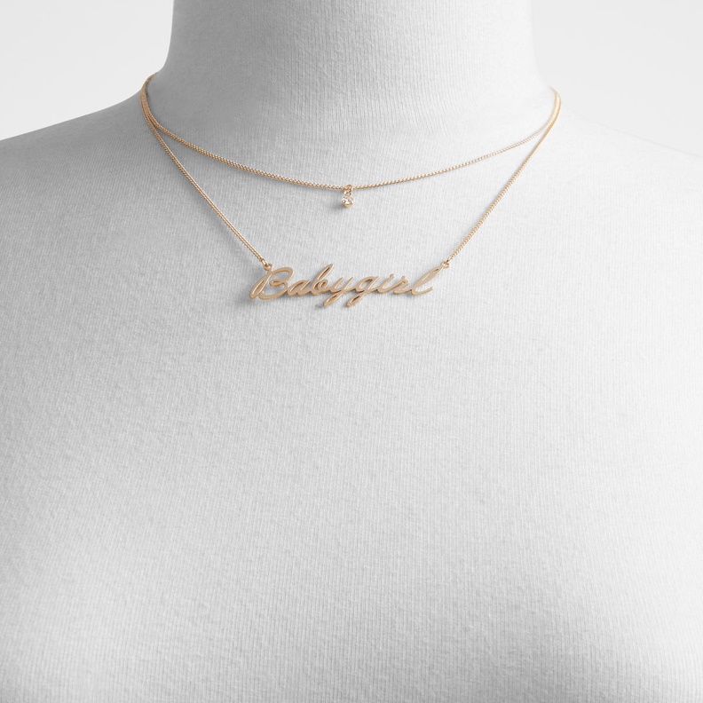 Rhirania Necklace Fashion Aldo Gold-Clear Multi