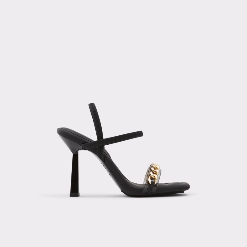 Aldo Riccheza Strappy Heeled Sandal Stiletto Heel Black Fashion