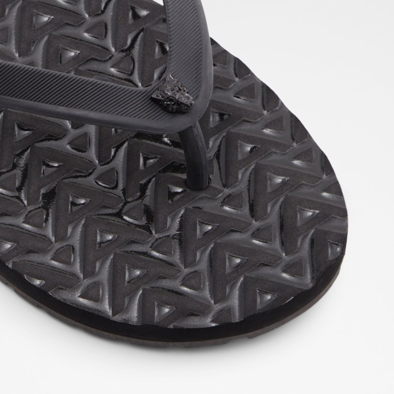 Aldo Rickle Flip Flops Black Fashion
