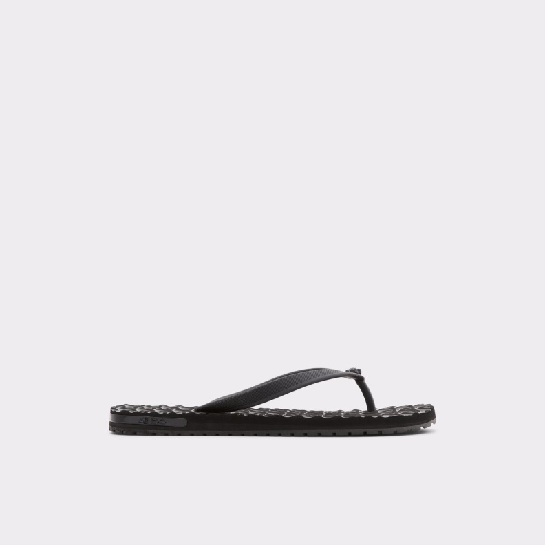 Black Fashion Aldo Rickle Flip Flops