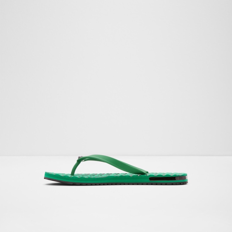 Aldo Fashion Rickle Flip Flops Green