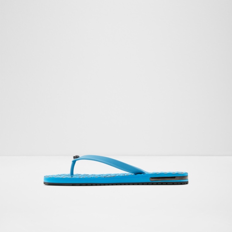 Aldo Bright Blue Fashion Rickle Flip Flops