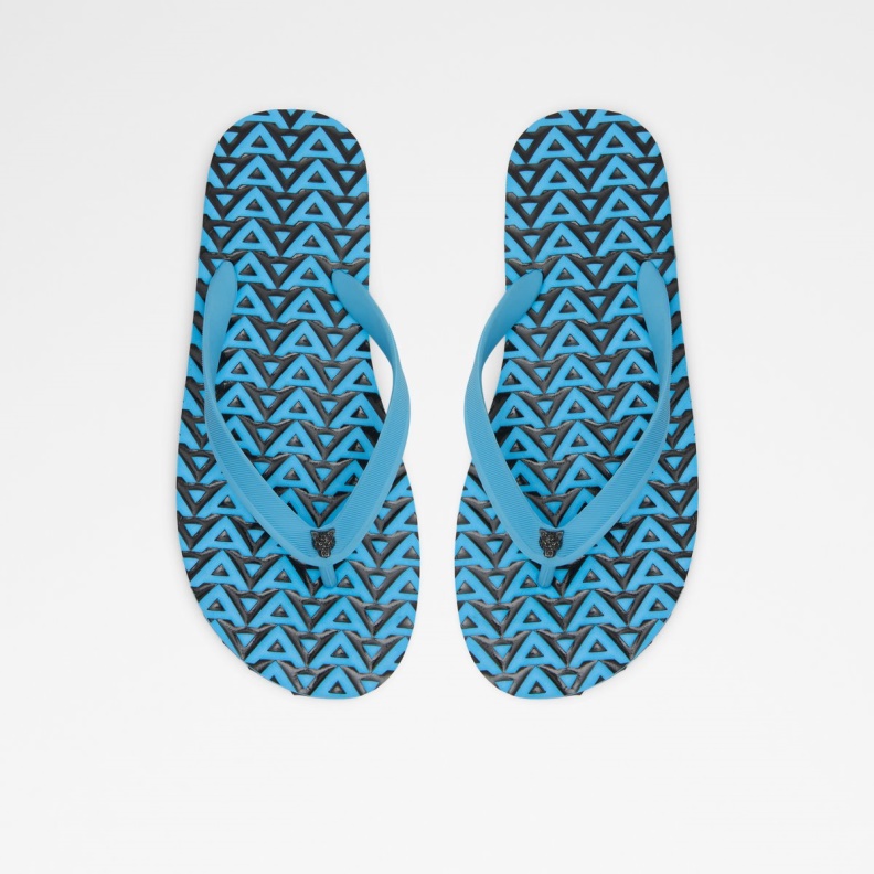 Aldo Bright Blue Fashion Rickle Flip Flops
