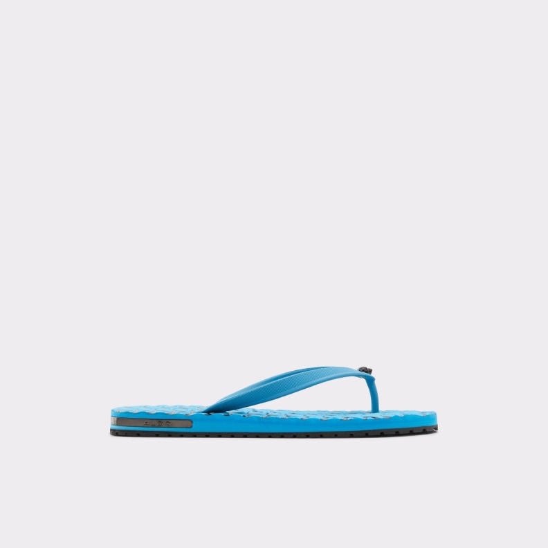 Bright Blue Rickle Flip Flops Fashion Aldo