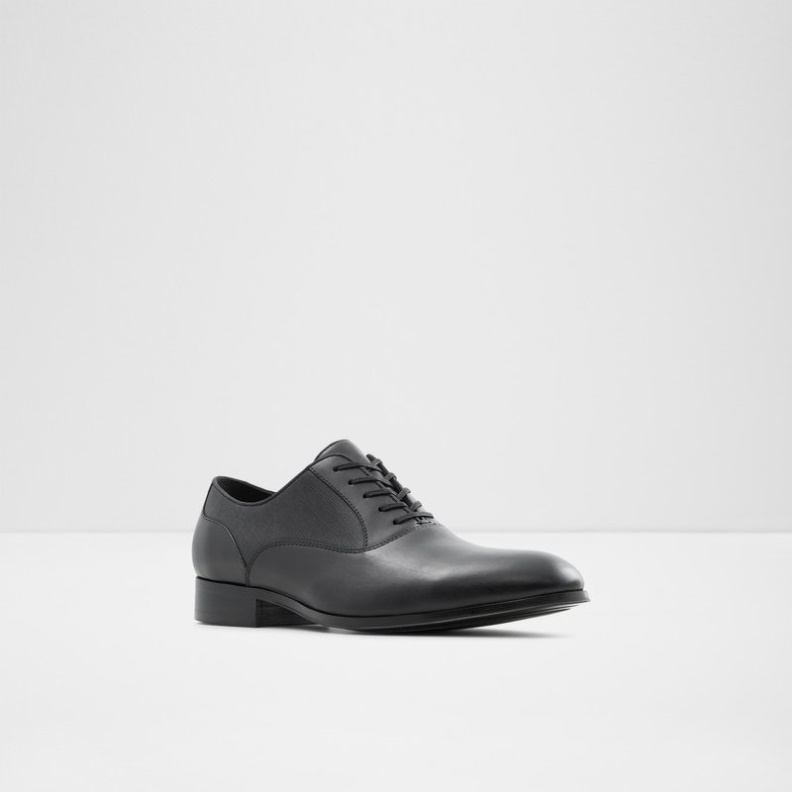 Schwarzes Leder Glatt Fashion Aldo Ridge