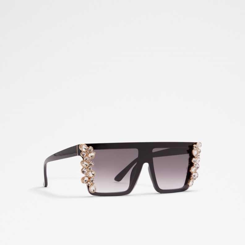 Black-Gold Multi Aldo Fashion Rivervista Shield Sunglasses