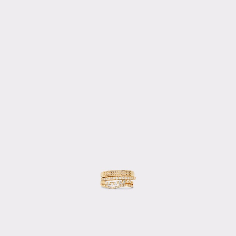 Gold-Clear Multi Fashion Aldo New Arrival Roewin Ring