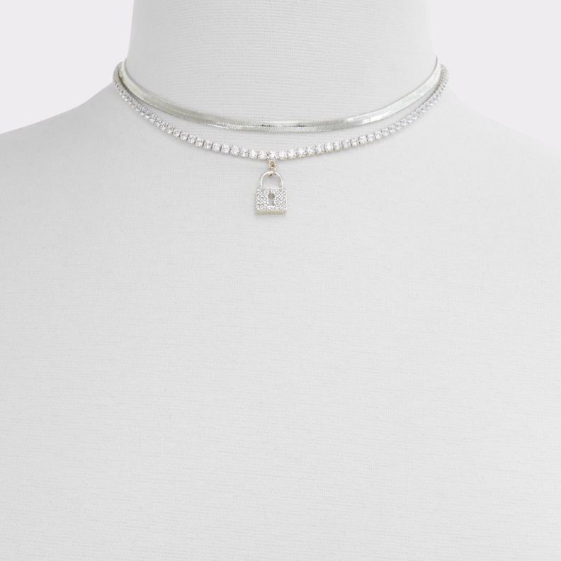 New Arrival Rokku Necklace Fashion Aldo Silver-Clear Multi