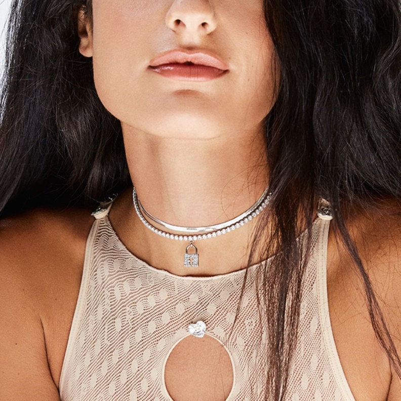 New Arrival Rokku Necklace Fashion Aldo Silver-Clear Multi