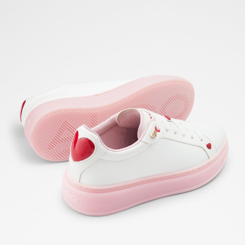 White Aldo Fashion Rosecloud Low Top Sneaker
