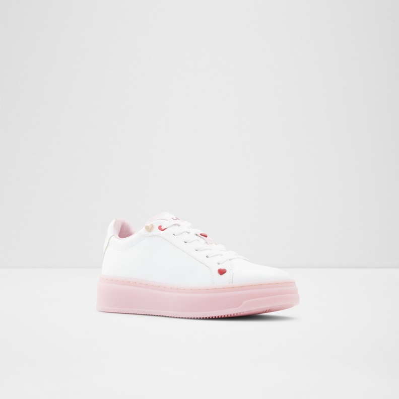 White Aldo Fashion Rosecloud Low Top Sneaker