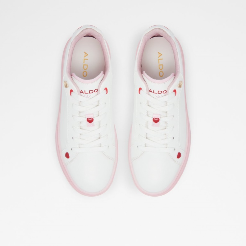 White Aldo Fashion Rosecloud Low Top Sneaker