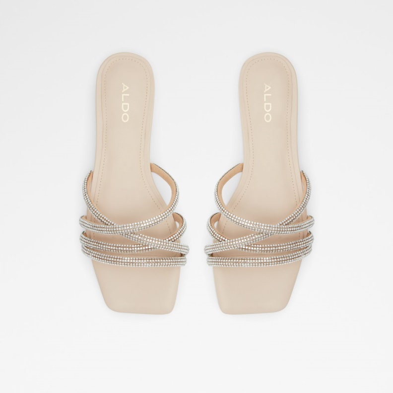 Aldo Fashion Rossie Slide Sandal Light Beige