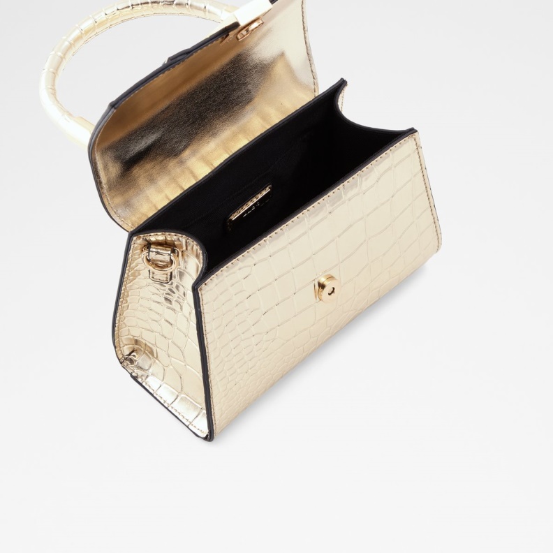 Aldo Fashion Rotorua Top Handle Bag Gold