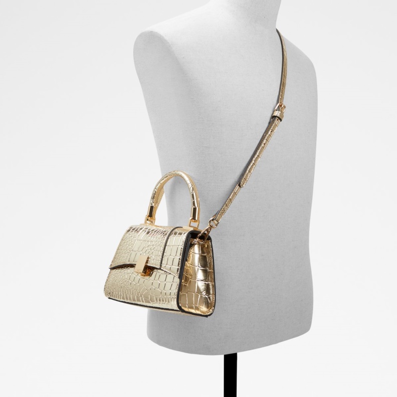 Aldo Fashion Rotorua Top Handle Bag Gold