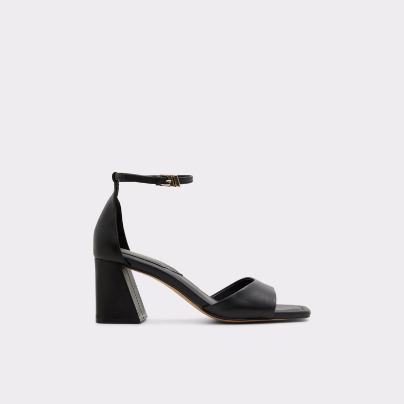 Fashion Aldo Black New Arrival Safdie Ankle Strap Heeled Sandal
