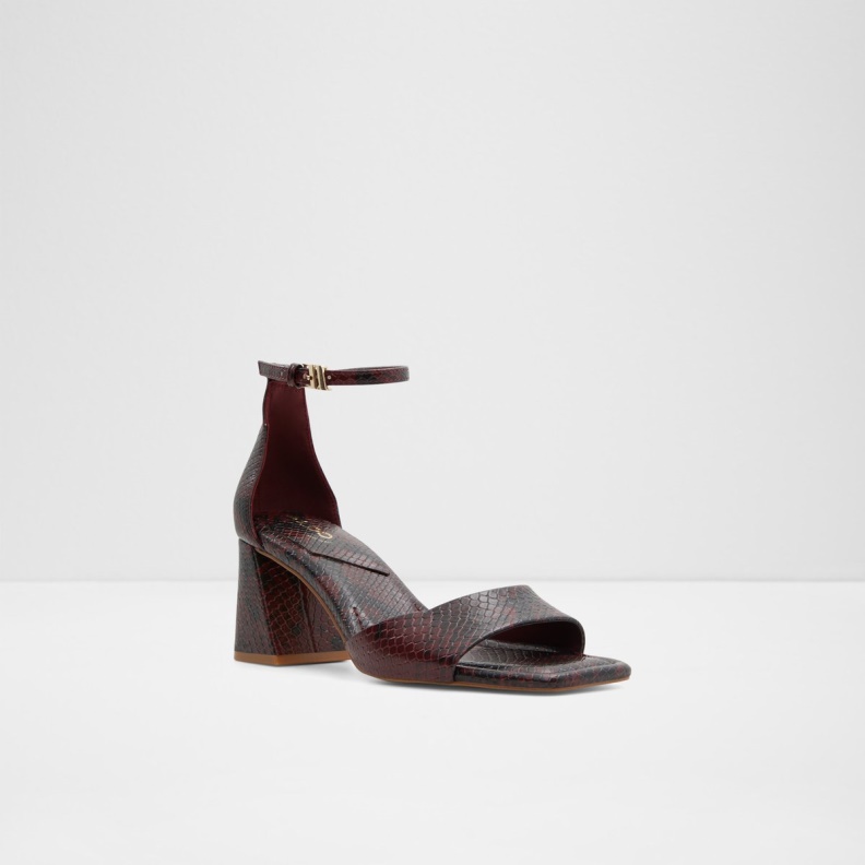 Aldo Fashion Online Exclusive Safdie Ankle Strap Heeled Sandal Red