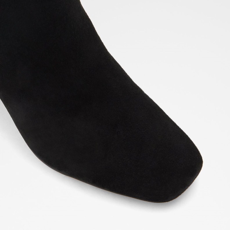 Satori Knee-High Boot Block Heel Fashion Black Textile Aldo