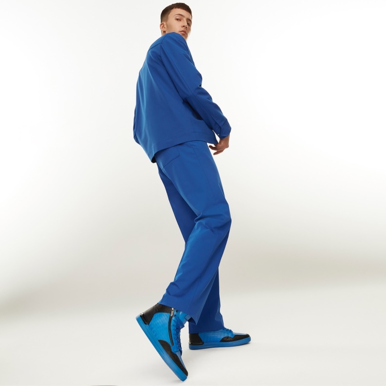 Aldo Sauerbergg High Top Sneaker Blue Fashion