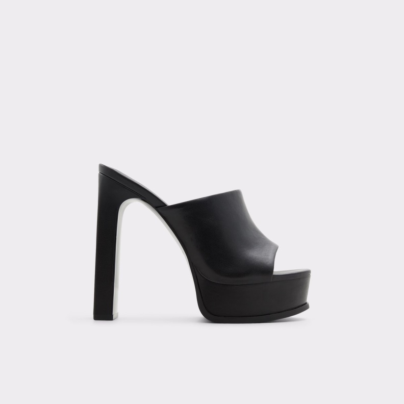 Savilla Heeled Mule Plateforme Black Aldo Fashion