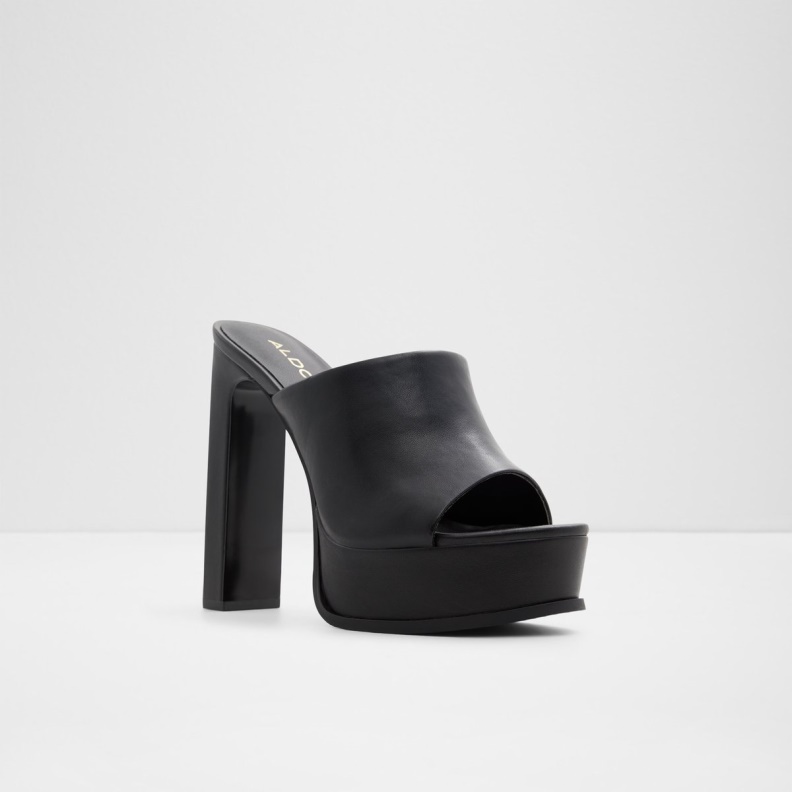 Savilla Heeled Mule Plateforme Black Aldo Fashion