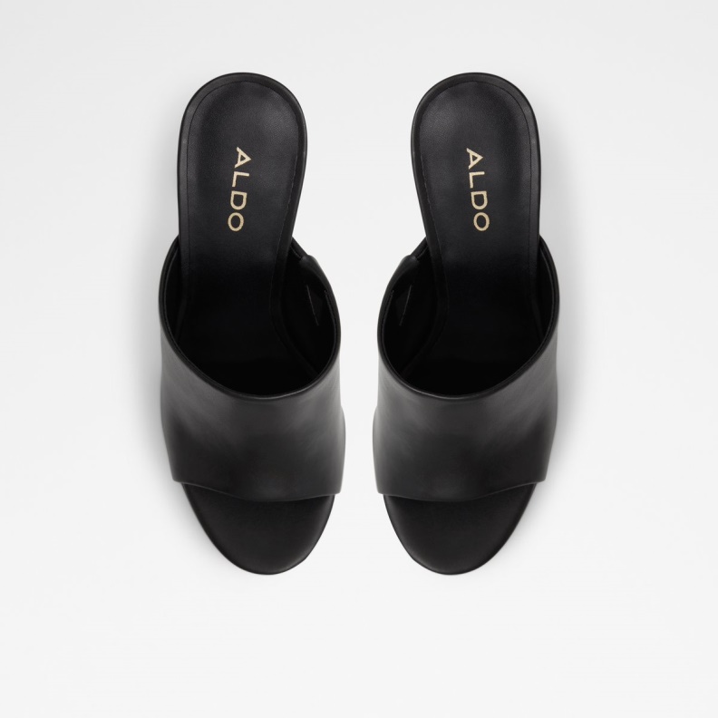 Savilla Heeled Mule Plateforme Black Aldo Fashion