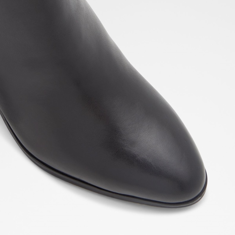 Black Leather Smooth New Arrival Savun Chelsea Boot Block Heel Aldo Fashion