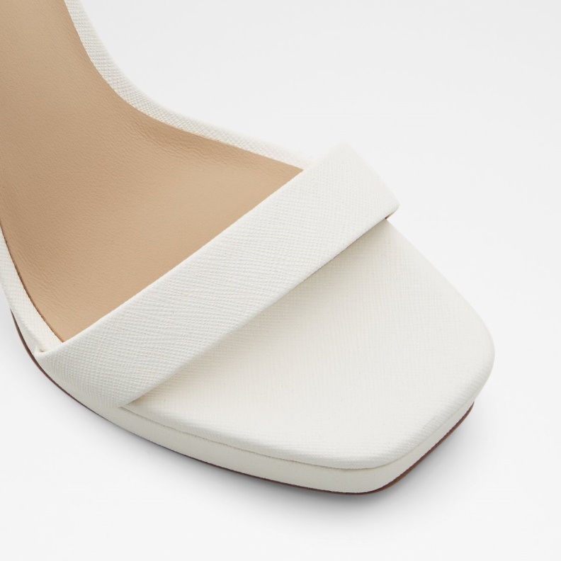 Fashion White Aldo Scarlettchain Heeled Sandal Stiletto Heel