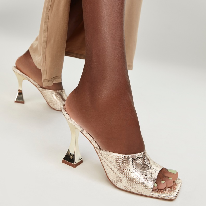 Selah Heeled Mule Fashion Aldo Gold