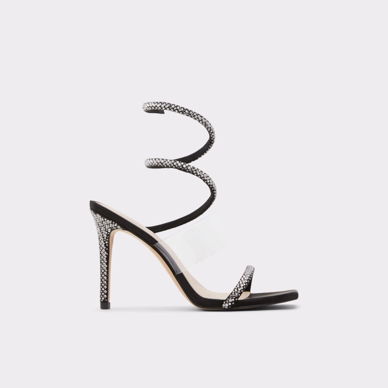 Aldo Fashion Black Selima High Heel Sandal Stiletto Heel