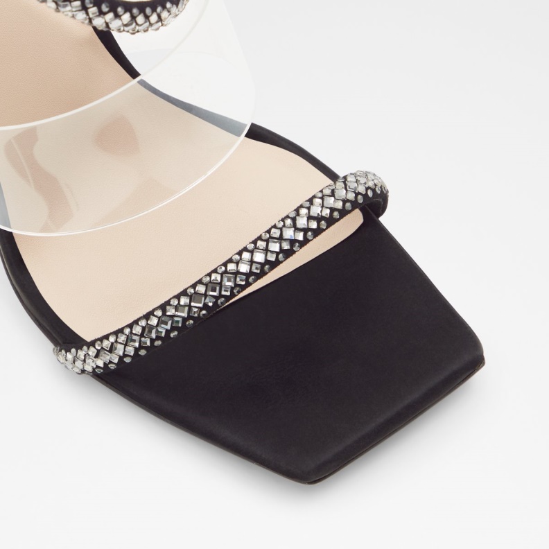 Aldo Fashion Black Selima High Heel Sandal Stiletto Heel